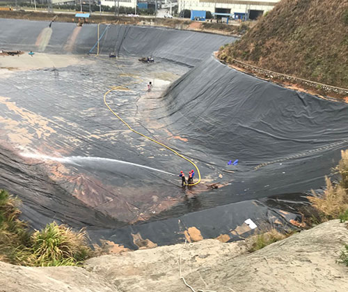 汉南废水池清理