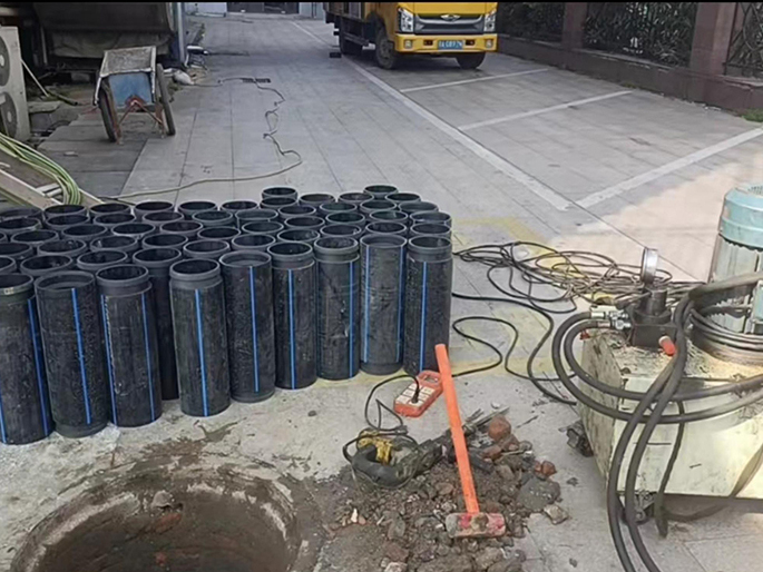 汉南PE置换管厂家 DN315置换管 非开挖管短管置换